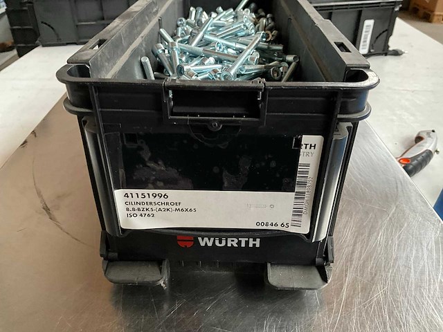 Würth 11.22kg cilinderschroef m6x65 in stapelbare bak - afbeelding 2 van  6