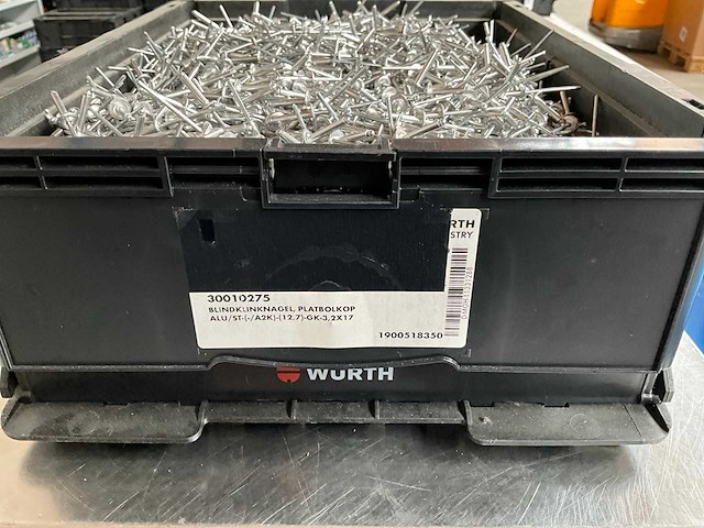 Würth 11.67kg blindklinknagel platbolkop alu 3,2x17 in stapelbare bak - afbeelding 2 van  6
