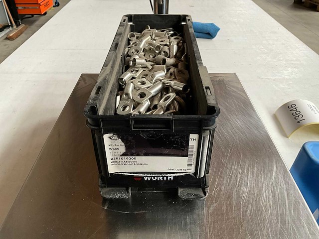 Würth 11.67kg krimp kabeloog m12-50 in stapelbare bak - afbeelding 1 van  2