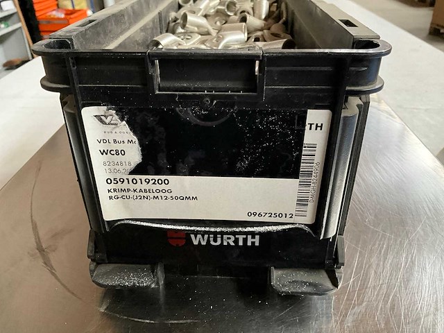 Würth 11.67kg krimp kabeloog m12-50 in stapelbare bak - afbeelding 3 van  7