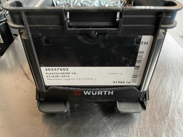 Würth 11.74kg plaatschroef vk 4x16 in stapelbare bak - afbeelding 2 van  6