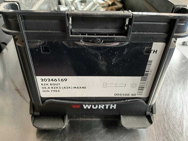 Würth 12.08kg bzk bout m8x40 in stapelbare bak - afbeelding 2 van  6