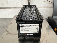 Würth 12.37 kg moer v. kozijnschroef m14x1,5 in stapelbare bak - afbeelding 1 van  4