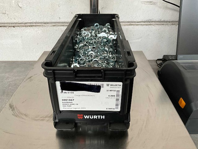 Würth 12.74 kg sluitring ak2 10 in stapelbare bak - afbeelding 1 van  5
