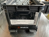 Würth 13.00kg lage bolkopschroef met flens m8x20 in stapelbare bak - afbeelding 2 van  6