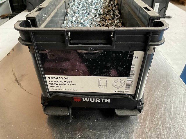 Würth 13.00kg zelfborgmoer m6 in stapelbare bak - afbeelding 2 van  5