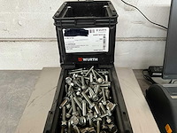 Würth 13.40 kg draadvormende schroef zeskant met flens m8x35 in stapelbare bak - afbeelding 1 van  3