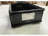 Würth 13.71kg klepbeslag links in stapelbare bak - afbeelding 5 van  6