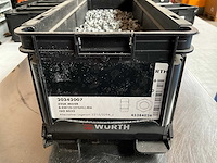 Würth 14.46kg zeskantmoer m6 in stapelbare bak - afbeelding 2 van  6