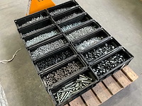 Würth 147 kg assorti diverse bevestigingsmaterialen in stapelbare bak - afbeelding 3 van  13