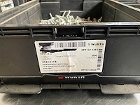 Würth 14.91 kg zeskant tapbout met flens m8x45 in stapelbare bak - afbeelding 2 van  6