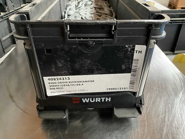 Würth 15.37kg ring grote buitendiameter d8,4 in stapelbare bak - afbeelding 2 van  6