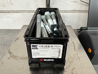 Würth 15.57 kg zeskant tapbout m27x180 in stapelbare bak - afbeelding 1 van  3