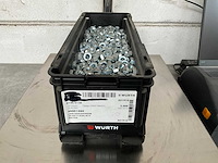 Würth 16.04 kg lage zeskantmoer m10 in stapelbare bak - afbeelding 1 van  5