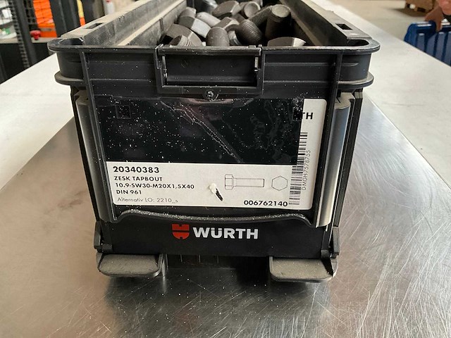 Würth 17.10kg zeskanttapbout m20x1,5x40 in stapelbare bak - afbeelding 2 van  6