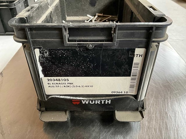 Würth 1.96kg blindklinknagel alu 5,0-6,5/4x10 in stapelbare bak - afbeelding 2 van  6