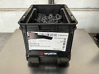 Würth 2.02 kg neopreen blindklinkmoer m6 in stapelbare bak - afbeelding 1 van  3