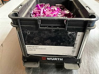 Würth 2.15kg vlakstekkerzekering paars 3a in stapelbare bak - afbeelding 2 van  6