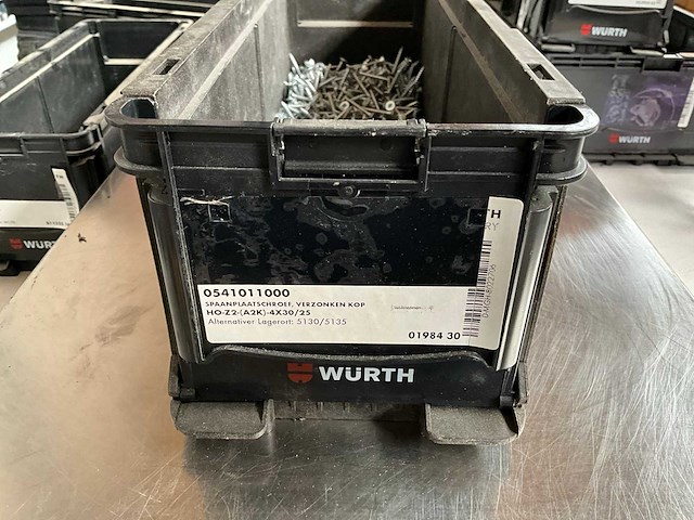 Würth 2.21kg spaanplaatschroef verzonken kop 4x30/25 in stapelbare bak - afbeelding 2 van  5