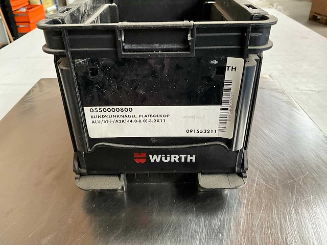 Würth 2.28kg blindklinknagel platbolkop alu 4,0-8,0/3,2x11 in stapelbare bak - afbeelding 2 van  6