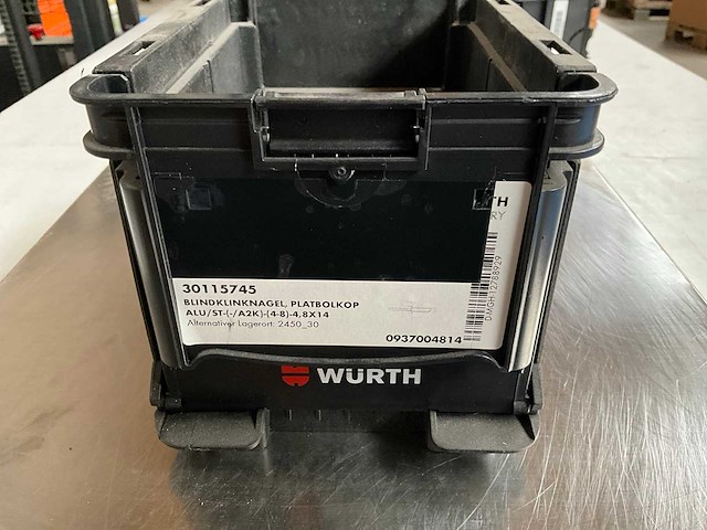 Würth 2.46kg blindklinknagel alu 4,8x14 in stapelbare bak - afbeelding 2 van  6