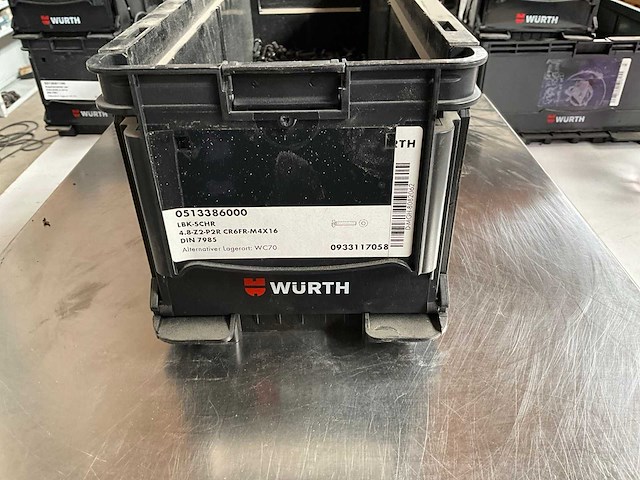 Würth 2.79kg lbk schroef m4 x 16 in stapelbare bak - afbeelding 2 van  6