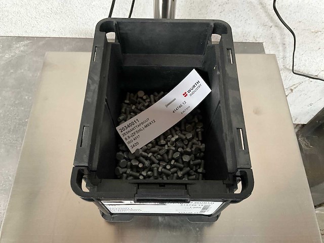 Würth 3.03 kg zeskanttapbout m6 x 12 in stapelbare bak - afbeelding 2 van  5