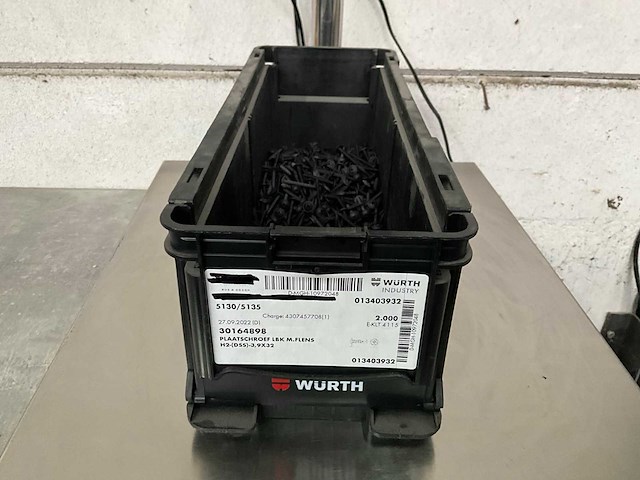 Würth 3.30 kg plaatschroef lbk met flens in stapelbare bak - afbeelding 1 van  5