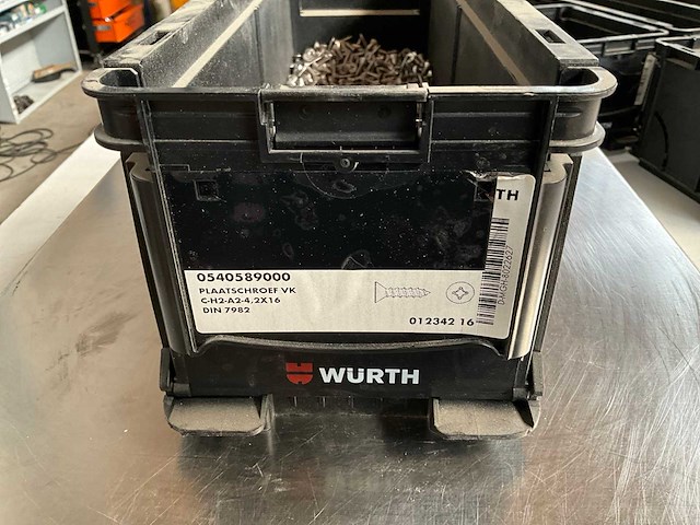 Würth 3.54kg plaatschroef 4,2 x 16 in stapelbare bak - afbeelding 2 van  6