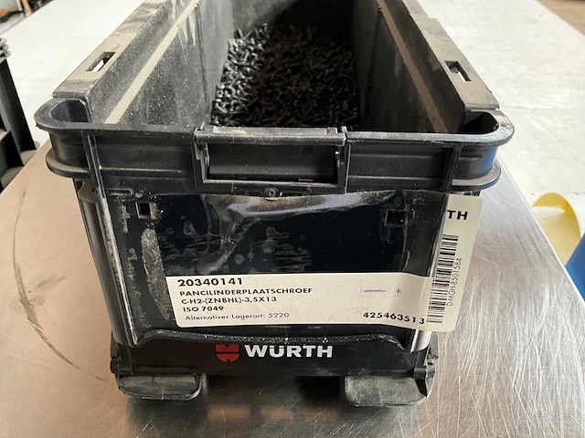 Würth 4.13kg pancilinderplaatschroef 3,5x13 in stapelbare bak - afbeelding 2 van  6