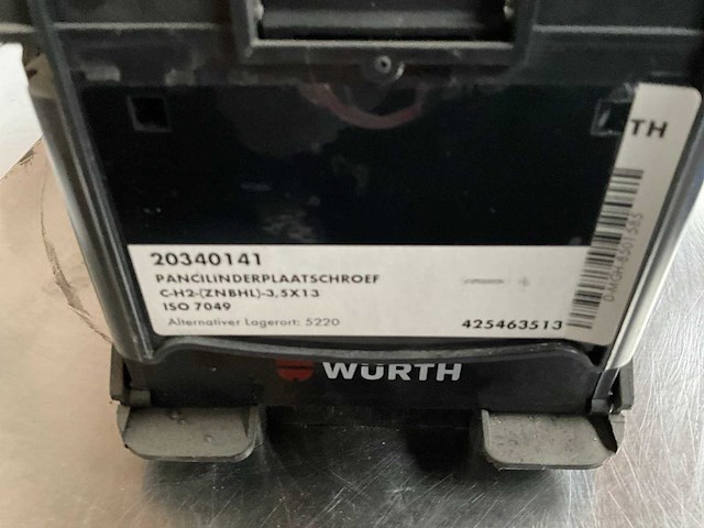 Würth 4.19kg pancilinderplaatschroef 3,5x13 in stapelbare bak - afbeelding 2 van  6