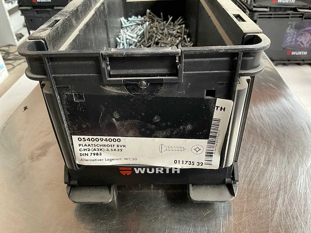 Würth 4.34kg plaatschroef bvk 3,5 x 32 in stapelbare bak - afbeelding 2 van  5