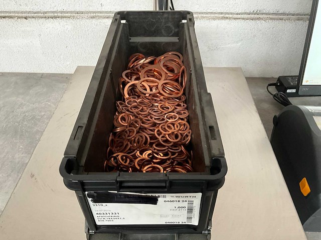 Würth 4.40 kg assorti afdichtring in stapelbare bak - afbeelding 1 van  8