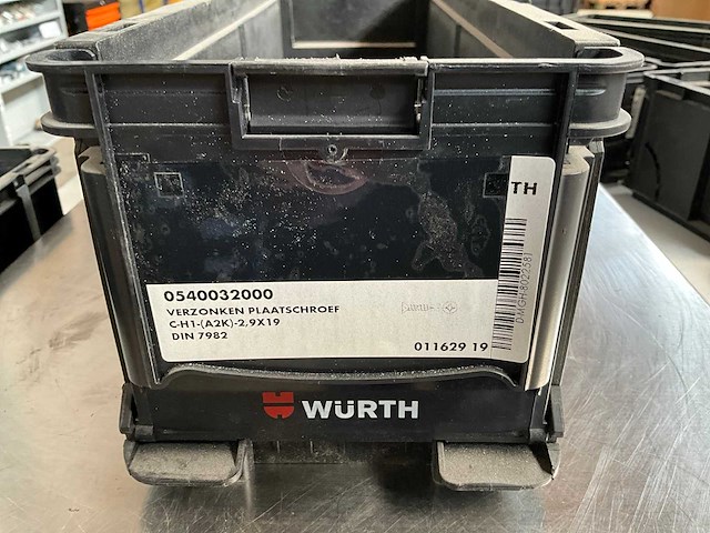 Würth 4.47kg verzonken plaatschroef 2,9 x 19 in stapelbare bak - afbeelding 2 van  6