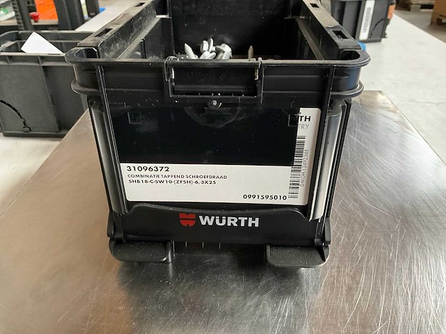 Würth 4.79kg combinatie tappend schroefdraad schroef 6,3x25 in stapelbare bak - afbeelding 5 van  6