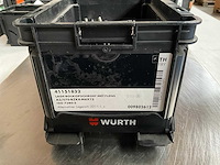 Würth 4.96kg lage bolkopschroef met flens m6x12 in stapelbare bak - afbeelding 1 van  6