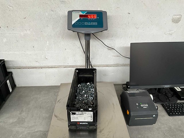 Würth 4.99 kg zeskantmoer laag m10 in stapelbare bak - afbeelding 2 van  5