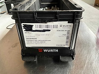 Würth 5.00kg flensbout met vertanding m8x20 in stapelbare bak - afbeelding 2 van  6