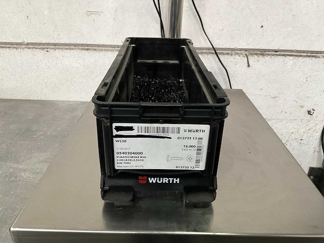 Würth 5.08 kg plaatschroef bvk 3,5 x 13 in stapelbare bak - afbeelding 1 van  5