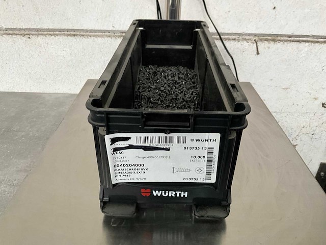 Würth 5.17 kg plaatschroef bvk 3,5 x 13 in stapelbare bak - afbeelding 1 van  5