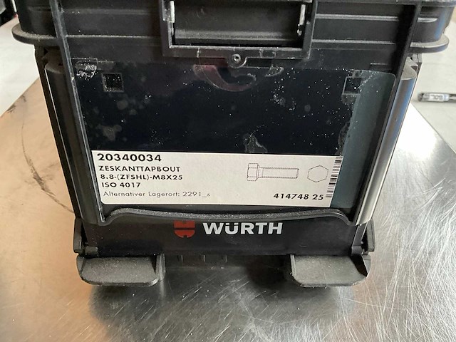 Würth 5.17kg zeskanttapbout m8x25 in stapelbare bak - afbeelding 2 van  6