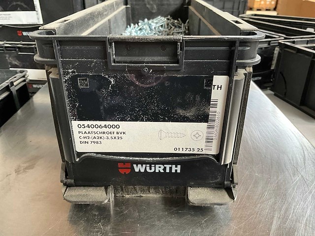 Würth 5.54 kg plaatschroef 3,5 x 25 in stapelbare bak - afbeelding 2 van  6