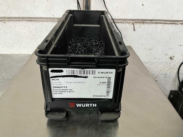 Würth 5.70 kg plaatschroef lbk 4,8 x 16 in stapelbare bak - afbeelding 1 van  5