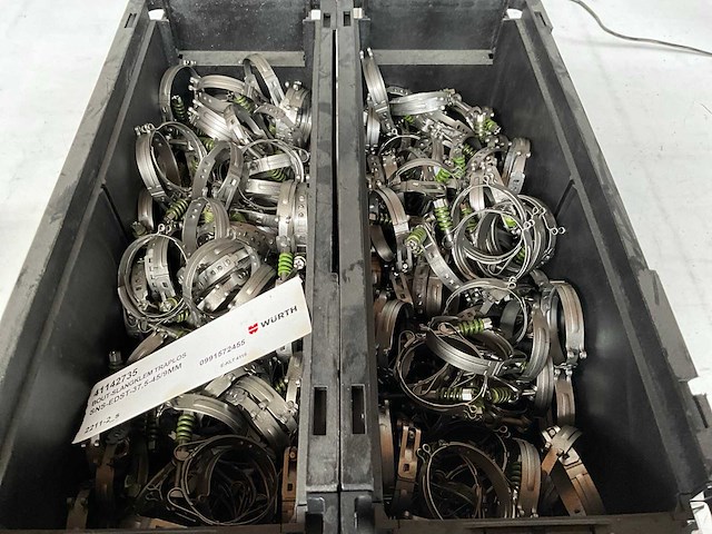 Würth 5,75kg bout-slangklem 37,5-45/9mm in stapelbare bak - afbeelding 6 van  6