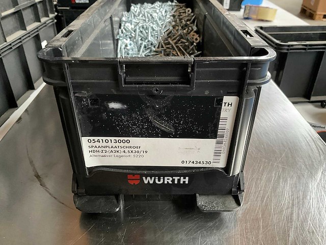 Würth 6.14kg spaanplaatschroef 4,5x30/19 in stapelbare bak - afbeelding 2 van  6