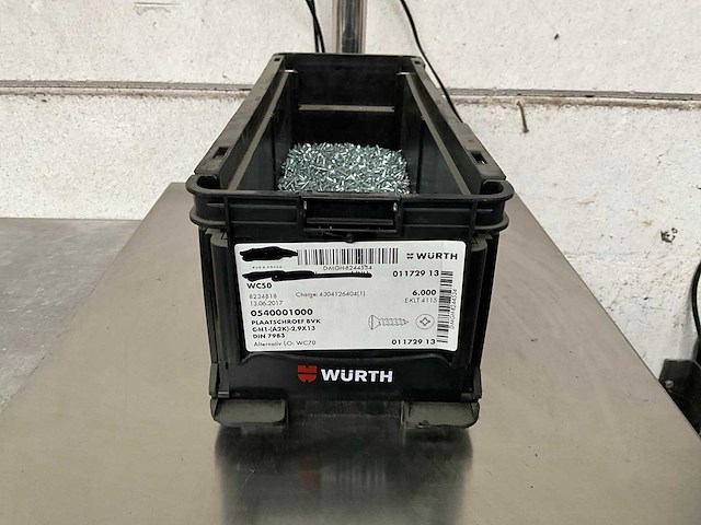 Würth 6.25 kg plaatschroef bvk 2,9 x 13 in stapelbare bak - afbeelding 1 van  5