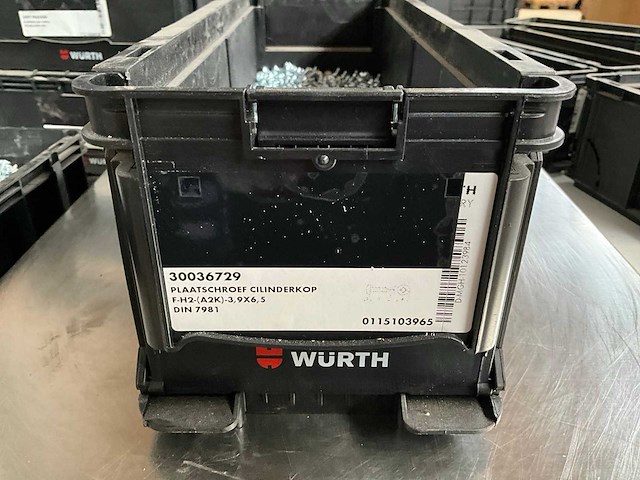 Würth 6.25kg plaatschroef cilinderkop 3,9 x 6,5 in stapelbare bak - afbeelding 2 van  6