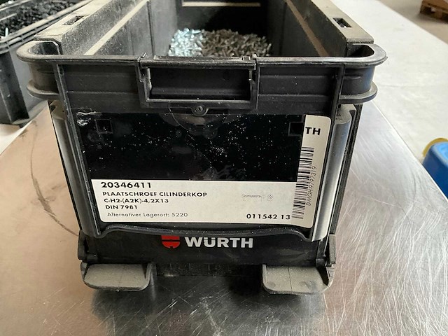 Würth 6.26kg plaatschroef cilinderkop 4,2x13 in stapelbare bak - afbeelding 1 van  6