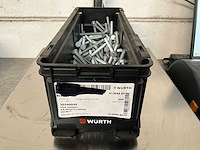 Würth 6.32 kg zeskant tapbout m8x80 in stapelbare bak - afbeelding 1 van  4