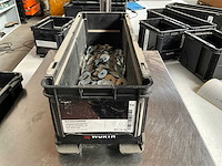 Würth 6.40kg carrosseriering 6,4 x 25 x 1,25 in stapelbare bak - afbeelding 1 van  6